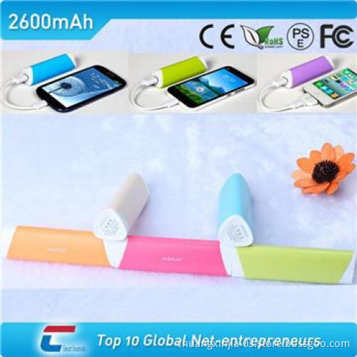 Colorful Power Bank for Samsung, CE ROHS FCC PSE 2200/2600/2800mah